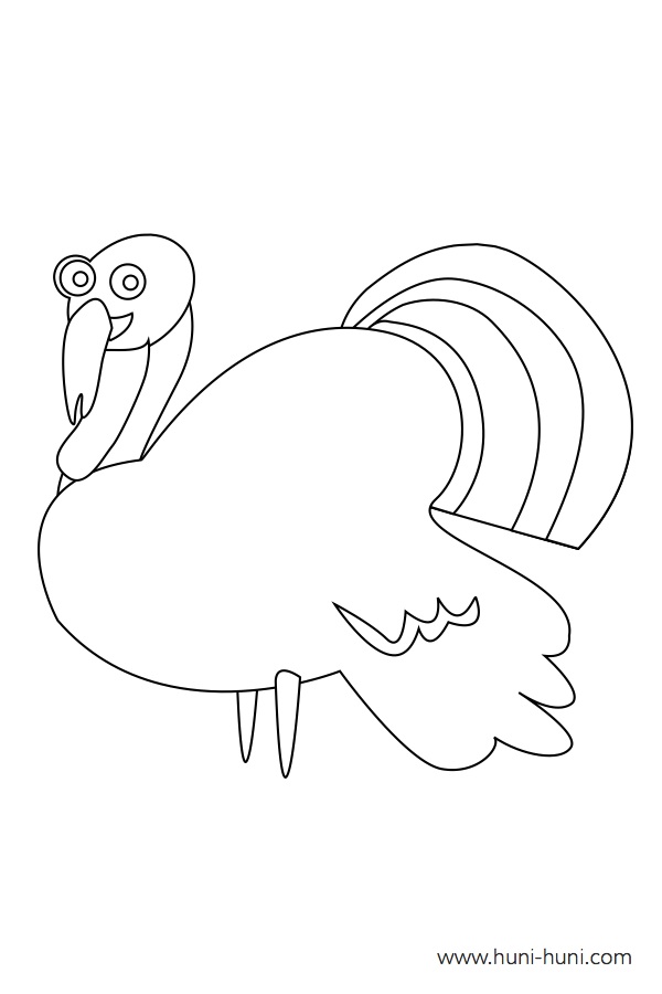 pabo turkey coloring activity outline