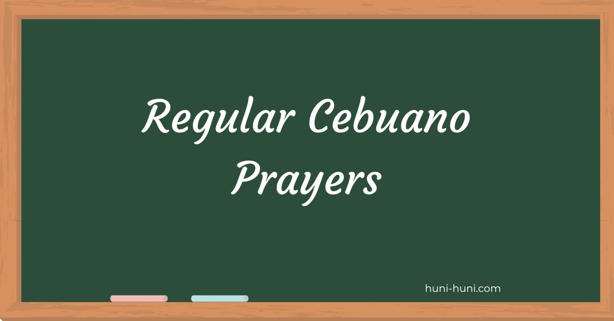 Regular Cebuano Prayers